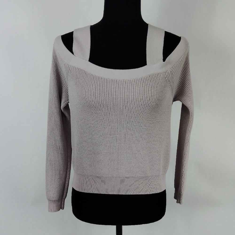 Aritzia Wilfred Antenne Cold Shoulder Sweater